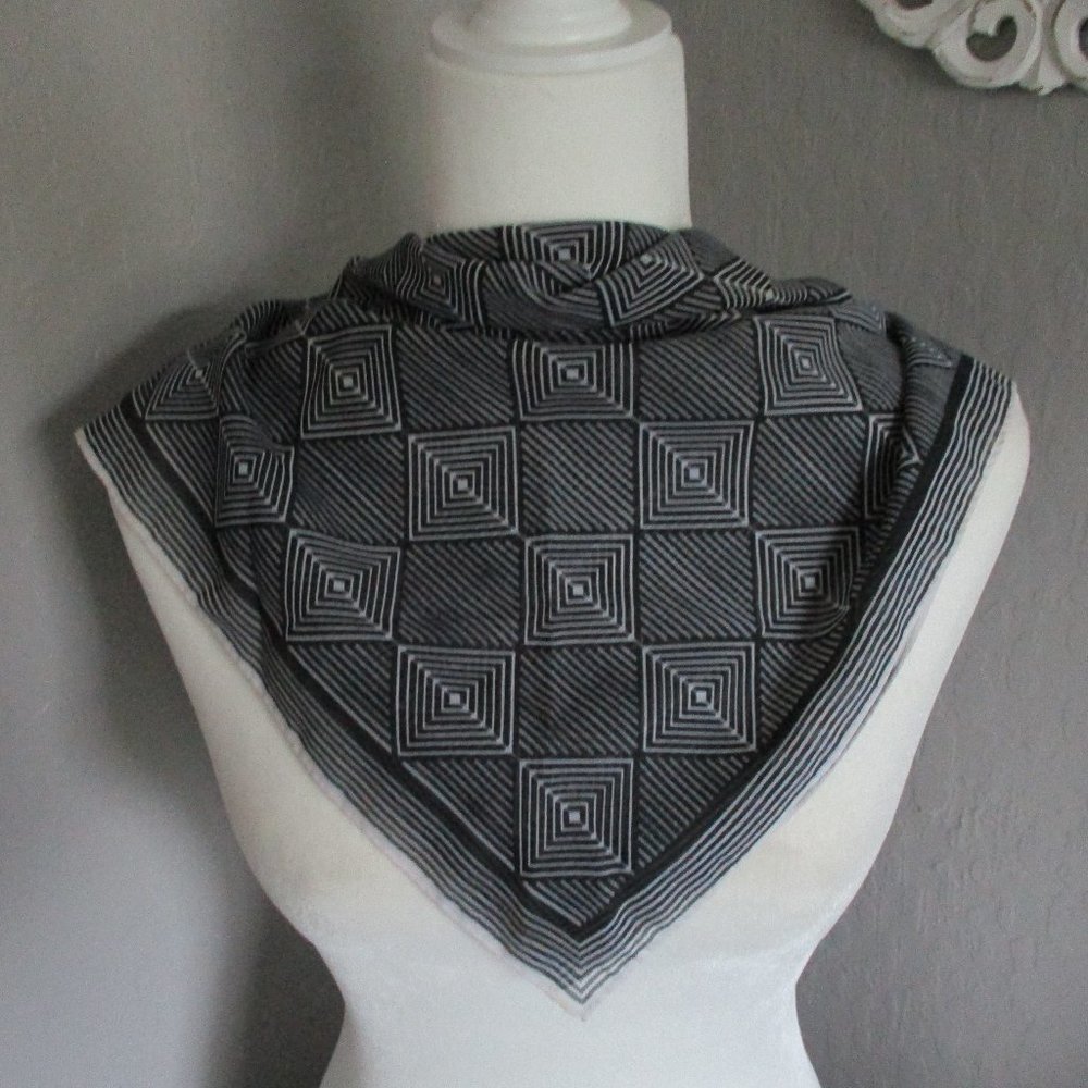 Black diamond semi sheer scarf